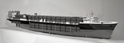 graphics/M/M3455_3_sc.jpg; M3455; Volmodel van het LASH-schip 'Bilderdyk' van de Holland-Amerika Lijn;