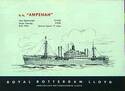 graphics/db/DB057907.jpg; DB579; Bedrijfsdrukwerk met betrekking tot het s.s. "Ampenan" van de Koninklijke Rotterdamsche Lloyd.; folder