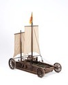 graphics/mmr/M2951_EvS51-49.jpg; M2951; Volmodel van een strandzeilwagen of zeilwagen naar een ontwerp van Simon Stevin; volmodel
