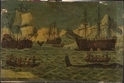 graphics/mmr/P1658_EvS50-236H.jpg; P1658; Walvisvaarder 'De Hoop', rederij Cornelis Malen, Commandeur Jelle Witties. Keerde op 19 oktober 1756 van Groenlandse reis terug met een walvis 46 vaten spek.; schilderij