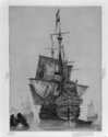 graphics/mmr/coll/CDJ689_4X5ZW.jpg; CDJ689; Een Hollands oorlogsschip; gravure gekleurd