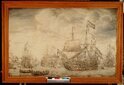 graphics/mmr/coll/P1552_DIVDIA.jpg; P1552; De 'Eendracht' en andere schepen onder zeil of ten anker; schilderij