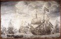 graphics/mmr/korff/P1552_c_pk.jpg; P1552; De 'Eendracht' en andere schepen onder zeil of ten anker; schilderij